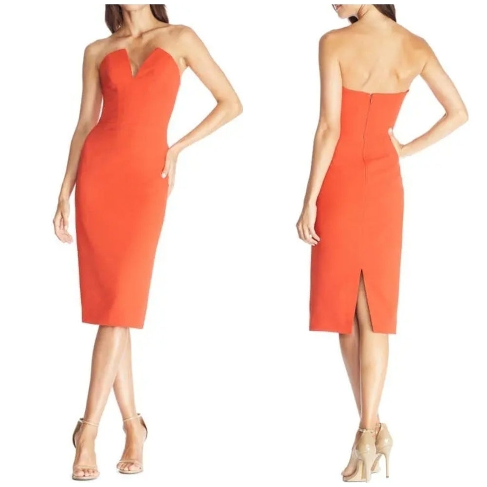Dress The Population Perla Dress In Poppy
